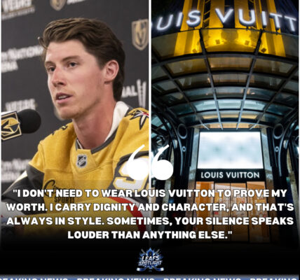 "Character Over Couture: Mitchell Marner Declares Integrity and Silence Speak Louder Than Any Designer Brand"