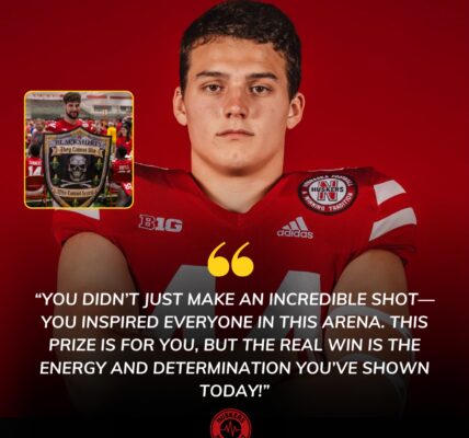 Luke Lindenmeyer Shocks Fans by Awarding a Special Prize to an Adult Winner of the Basketball Contest, Delivering Direct Inspiration from the Nebraska Star, Leaving the Crowd Stunned and Curious About This Rare Moment!