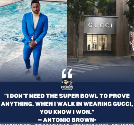 Breaking: Antonio Brown Shows Off His Off-Field Style with Gucci While Leading the New England Patriots, Proving That Fashion and Football Can Go Hand in Hand
