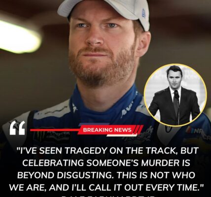 DALE JR. STRIKES BACK: NASCAR legend Dale Earnhardt Jr. broke his silence, slamming those celebrating Ch@rl!e K!rk’s assassination and urging fans to “stand for decency,” igniting passionate reactions across the racing world.