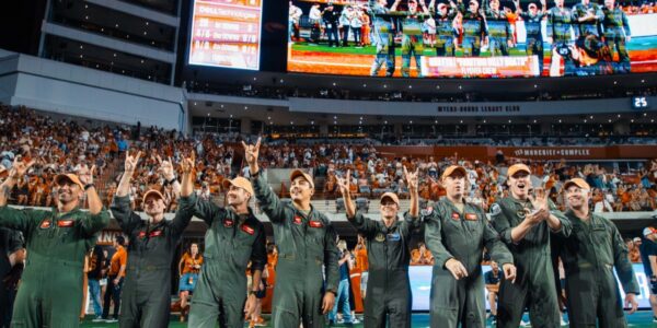 A Texas-Sized Salute: 559th Flying Training Squadron Performs Spectacular Pregame Flyover in Support of Longhorns