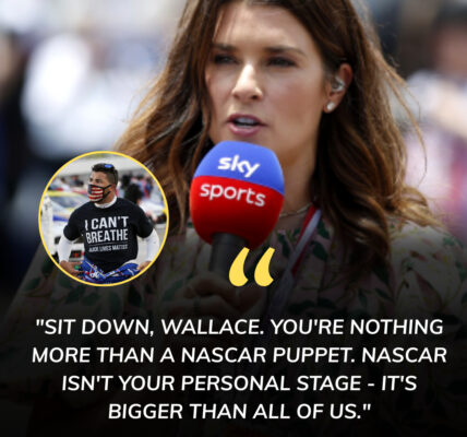 "Sit down, Wallace." In a jaw-dropping moment on live television, Danica Patrick branded Bubba Wallace a “NASCAR puppet” after his taunts toward her at the 2025 Bristol Motor Speedway. Just as Wallace opened his mouth to respond, Patrick delivered a cutting truth that stunned him into silence, forcing him to sit down mid-statement. The studio erupted with thunderous applause, the audience on its feet, roaring in approval. With only nine sentences, Patrick delivered a masterclass in verbal domination, leaving Wallace speechless and the nation buzzing over her fearless takedown.