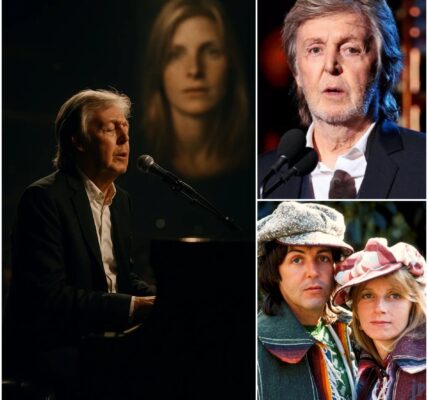 “I still see you, love, in every note I play.” For Paul McCartney, grief isn’t loud — it’s in the quiet chords, the pauses, the echoes of a melody. Since losing Linda to cancer in 1998, every piano key, every lyric, becomes a lifeline, a conversation with her spirit. Songs like Maybe I’m Amazed aren’t just hits; they are survival, devotion, and memory stitched into sound. On stage, McCartney isn’t just a legend — he’s a husband, a father, a man carrying love forward, transforming heartbreak into music that makes arenas weep, remember, and feel alive.