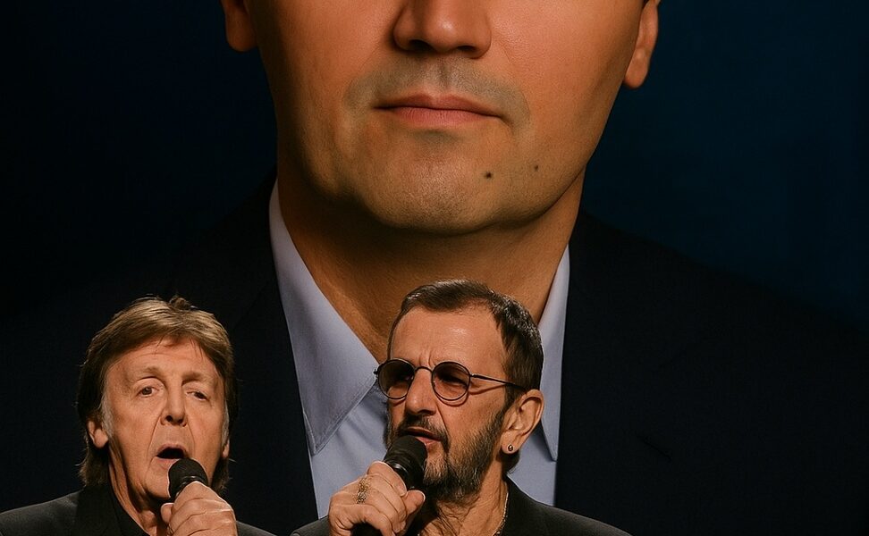 A TRIBUTE THAT CROSSED OCEANS AND GENRES: No one could have imagined it. In a moment that shook the world, Paul McCartney and Ringo Starr — the last living Beatles — stepped onto the same stage, side by side once more, before a hushed crowd of 90,000. The arena, buzzing moments before, fell into a silence so reverent it felt eternal. Then, as Paul’s voice carried the first aching notes and Ringo’s rhythm gave heartbeat to the night, their music became a sacred farewell to Charlie Kirk. It wasn’t just a performance — it was history, grief, and love woven into sound.