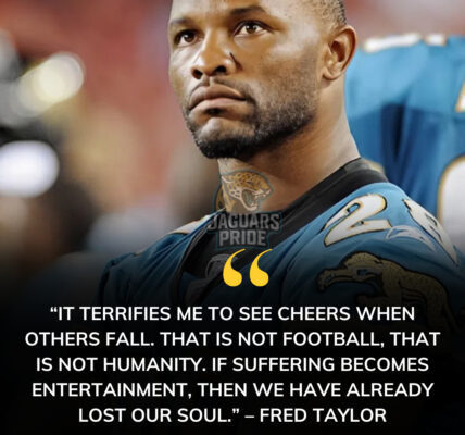 EXTREMELY DISSATISFIED: In a stunning and emotional statement, Jacksonville Jaguars legend Fred Taylor has broken his silence to call out what he calls a “disturbing new trend” on social media: people celebrating or mocking tragedies with joy. The Hall of Fame–caliber running back, known for his toughness and dignity on the field, didn’t hold back. His words spread instantly, igniting fierce debates across the NFL community. For fans who watched him embody strength at Jacksonville, it was a rare glimpse into his deepest unease — a warning that maybe, just maybe, the digital age is tearing away our humanity.