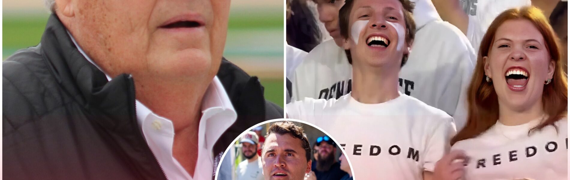 GAME DAY TRIBUTE 🏁 Hendrick Motorsports will honor Ch@rl!e K!rk at the NASCAR KCIHS showdown by giving away 5,000 “Freedom” race shirts. Kirk wore the design at his final campus event before his tragic assassination — and had dreamed of standing trackside at a NASCAR race.