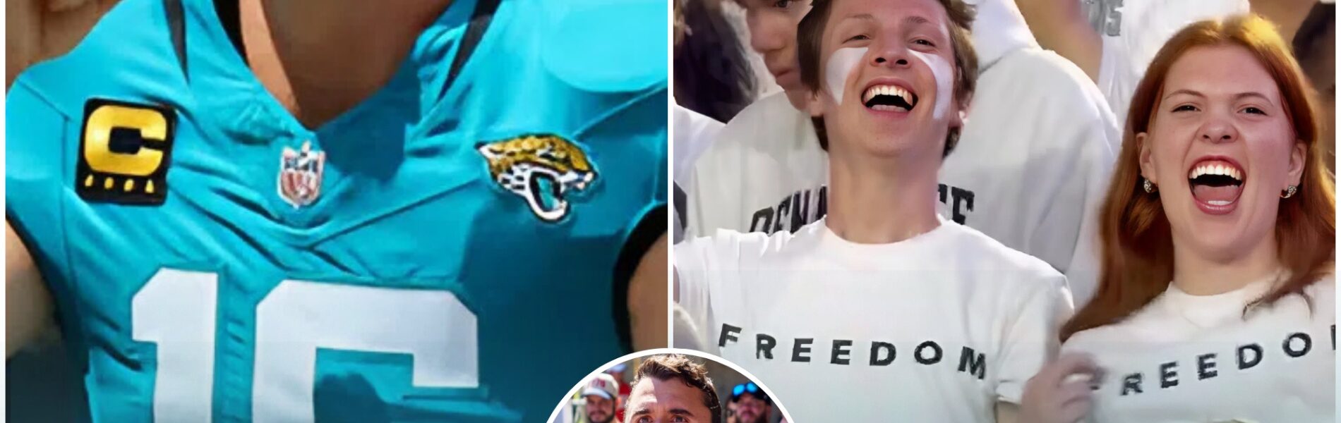 GAME DAY TRIBUTE: Thousands of Jaguars fans will flood the stadium in “FREEDOM” jerseys this Sunday — honoring Ch@rl!e K!rk’s dream cut short by tragedy. Before kickoff, the arena will fall silent for one powerful minute of remembrance, as 5,000 fans stand united, wearing the jersey he once proudly wore. A chilling, emotional tribute before the battle begins