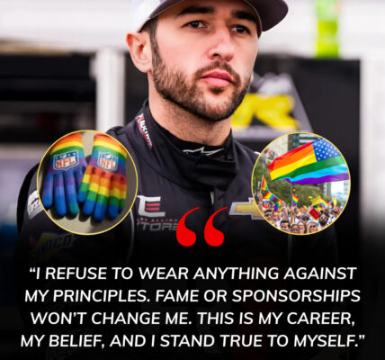 BREAKING: NASCAR star Chase Elliott just sent shockwaves through the racing world after refusing to wear a rainbow-themed helmet designed to honor the LGBTQ community. Elliott stood firm, blasting what he called the “WOKE agenda,” declaring: “No amount of fame or sponsorships will ever make me betray my values. This is my stance, and I won’t back down.”