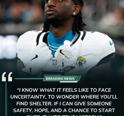 BREAKING NEWS: Jacksonville Jaguars running back Brian Thomas Jr. has pledged $5 million from his latest sponsorship deals to fund homeless shelters across Jacksonville. His initiative will create 100 new housing units and 200 shelter beds for those in need. Speaking emotionally, Brian Thomas Jr. said, “No one should have to face the streets alone. I want to use this platform to give hope, security, and a place to call home for every person in our city who needs it.”