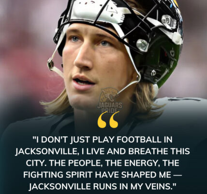 The NFL was shaken when Jaguars quarterback Trevor Lawrence, the pride of Jacksonville, boldly declared: “Jacksonville runs in my veins — this is my city.” The statement electrified Jaguars fans and left the entire league in awe of the young quarterback’s fierce, unshakable loyalty.