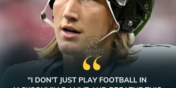 The NFL was shaken when Jaguars quarterback Trevor Lawrence, the pride of Jacksonville, boldly declared: “Jacksonville runs in my veins — this is my city.” The statement electrified Jaguars fans and left the entire league in awe of the young quarterback’s fierce, unshakable loyalty.