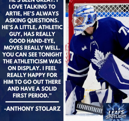 Anthony Stolarz shares confidence in Maple Leafs’ blue line after preseason debut