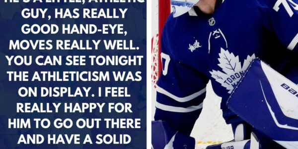 Anthony Stolarz shares confidence in Maple Leafs’ blue line after preseason debut