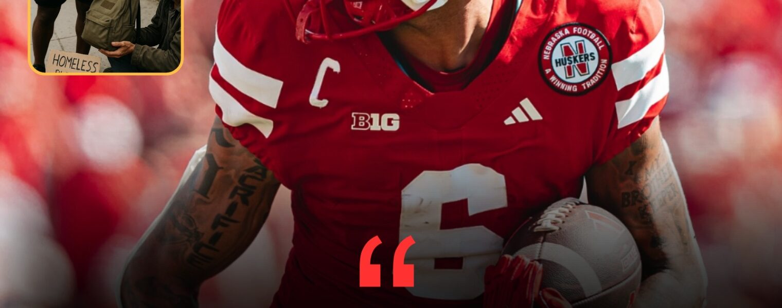 Nebraska Star Dane Key Leaves Fans Speechless ❤️ — In a Move Nobody Saw Coming, the Young Wide Receiver Turned His Spotlight Into Compassion, Launching a Mission That Touched the Forgotten, Offering Hope and Dignity to the Homeless in a Gesture That Changed Lives Forever.