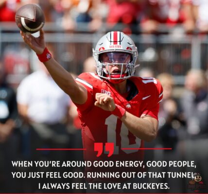 Breaking News: julian sayin shares emotional message after ohio state victory — “i always feel the love at buckeyes