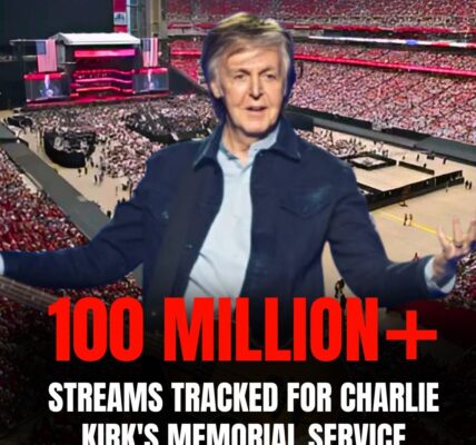 Paul McCartney Joins Global Tribute as Charlie Kirk’s Livestream Memorial Surpasses 100 Million Viewers — And TPUSA Says The Number May Be Even Higher…