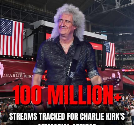 Brian May Leads Global Tribute as Charlie Kirk’s Memorial Livestream Surpasses 100 Million Viewers