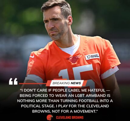 FIRESTORM IN THE NFL: Browns QB Joe Flacco Sparks Nationwide Outrage After Refusing to Wear LGBT Armband