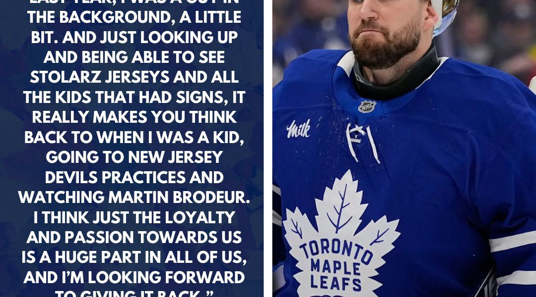 Anthony Stolarz wants to return the Passion after signing 4-year extension with Maple Leafs