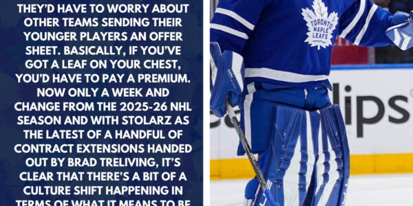 Anthony Stolarz is the latest example of Maple Leafs shifting culture around contract extensions