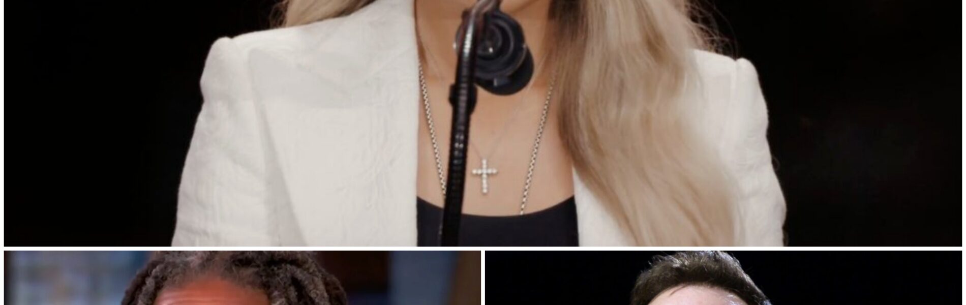 “Sit down, Barbie.” — Whoopi Goldberg suddenly snapped at Erika Kirk, branding her a “T.R.U.M.P. puppet” live on air. But just minutes later, before Erika could respond, Elon Musk leaned forward — not to mock, but to defend. With calm authority and piercing clarity, Musk turned to Whoopi and spoke a truth so powerful it froze the room. Erika sat stunned, her eyes wide, while the audience slowly rose — not in support of Whoopi, but in thunderous applause for Elon Musk, the man who turned an attack into a masterclass on respect, fairness, and courage.