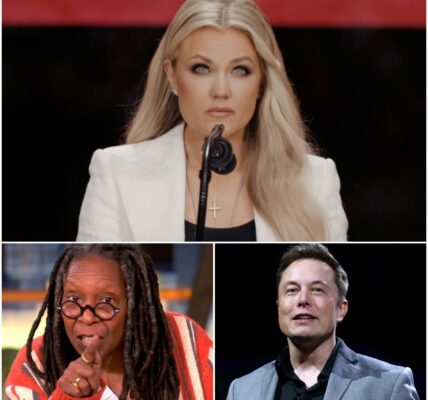 “Sit down, Barbie.” — Whoopi Goldberg suddenly snapped at Erika Kirk, branding her a “T.R.U.M.P. puppet” live on air. But just minutes later, before Erika could respond, Elon Musk leaned forward — not to mock, but to defend. With calm authority and piercing clarity, Musk turned to Whoopi and spoke a truth so powerful it froze the room. Erika sat stunned, her eyes wide, while the audience slowly rose — not in support of Whoopi, but in thunderous applause for Elon Musk, the man who turned an attack into a masterclass on respect, fairness, and courage.