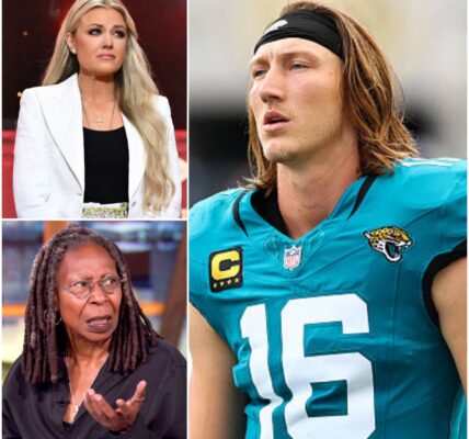 “Sit down, Barbie.” — Whoopi Goldberg suddenly snapped at Erika Kirk, calling her a “T.R.U.M.P. puppet” live on air. But just minutes later, before Erika could respond, Jacksonville Jaguars quarterback Trevor Lawrence stepped in — not to attack, but to defend. With calm authority and heartfelt sincerity, Lawrence addressed Whoopi, speaking a truth so powerful it froze the studio. Erika’s eyes widened in shock as the audience rose to their feet — not for Whoopi, but to honor Trevor Lawrence, who turned hostility into a lesson in respect, courage, and integrity.