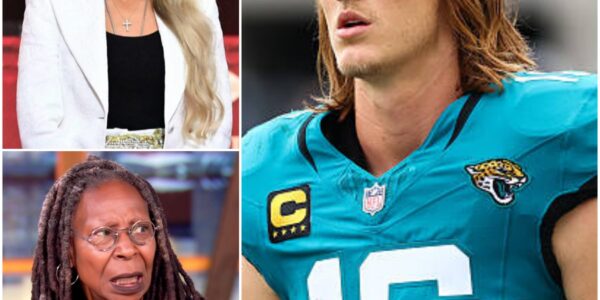 “Sit down, Barbie.” — Whoopi Goldberg suddenly snapped at Erika Kirk, calling her a “T.R.U.M.P. puppet” live on air. But just minutes later, before Erika could respond, Jacksonville Jaguars quarterback Trevor Lawrence stepped in — not to attack, but to defend. With calm authority and heartfelt sincerity, Lawrence addressed Whoopi, speaking a truth so powerful it froze the studio. Erika’s eyes widened in shock as the audience rose to their feet — not for Whoopi, but to honor Trevor Lawrence, who turned hostility into a lesson in respect, courage, and integrity.