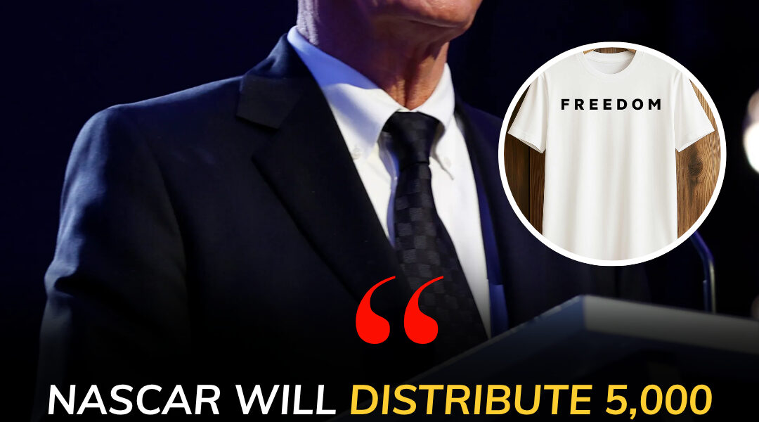 RACE DAY TRIBUTE: NASCAR’s Jim France to honor Charlie Kirk at Daytona with “Freedom” shirts and an emotional ceremony. The iconic shirt, worn by Kirk at his final Utah Valley University event before his assassination, symbolizes courage and legacy — a powerful reminder of the man fans were set to see at the Ryder Cup before tragedy struck.
