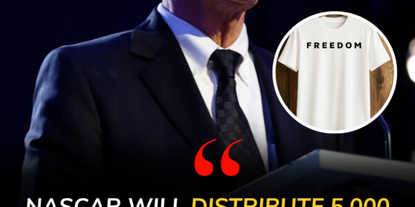 RACE DAY TRIBUTE: NASCAR’s Jim France to honor Charlie Kirk at Daytona with “Freedom” shirts and an emotional ceremony. The iconic shirt, worn by Kirk at his final Utah Valley University event before his assassination, symbolizes courage and legacy — a powerful reminder of the man fans were set to see at the Ryder Cup before tragedy struck.