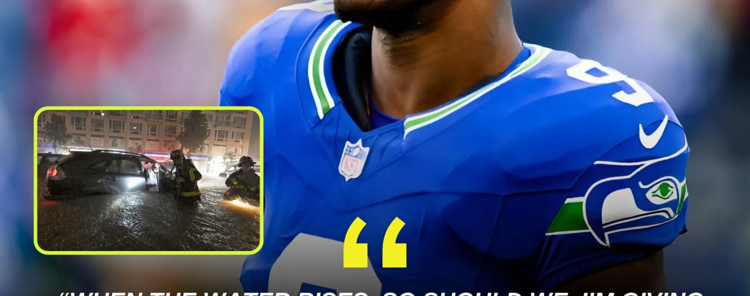 Amid floodwaters swallowing New York, New Jersey, and Pennsylvania, Kenneth Walker III—the Seahawks running back—quietly pledges all of his bonuses and salary to build safe shelters, rekindling hope for families with nowhere to return 💙💚