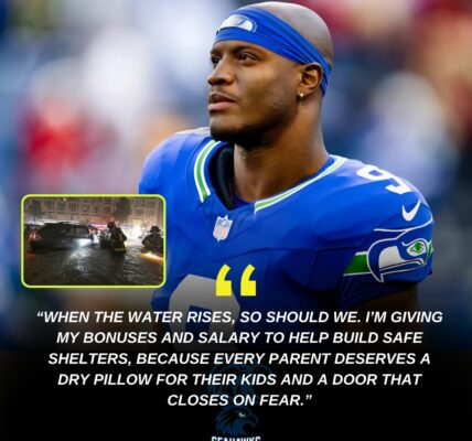 Amid floodwaters swallowing New York, New Jersey, and Pennsylvania, Kenneth Walker III—the Seahawks running back—quietly pledges all of his bonuses and salary to build safe shelters, rekindling hope for families with nowhere to return 💙💚