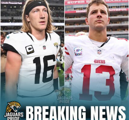 BREAKING: After the Jacksonville Jaguars edged out the San Francisco 49ers in a nail-biting 26–21 finish, the 49ers wasted no time demanding a rematch. But the real shock came when Trevor Lawrence, calm under the spotlight, delivered just seven words that sent shockwaves across the NFL world. Fans erupted, reporters scrambled, and social media exploded — turning one hard-fought win into the most talked-about rivalry moment of the season.