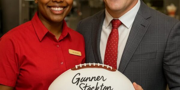 “From the Gridiron to Kindness: How Gunner Stockton Turned a Simple Autograph Into a Lifeline for a Georgia Family”
