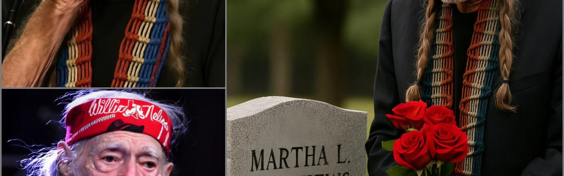 Willie Hugh Nelson quietly visited the grave of a former wife, carrying nothing but a small bundle of roses. There was no guitar in his hands, no stage to stand on—only the still air and his voice trembling through “Always on My Mind.” Those present recalled how, after the last note fell silent, Willie leaned close to the headstone and whispered a secret love story never revealed...