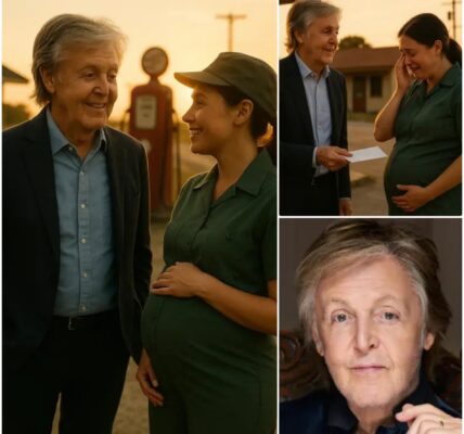 What happens when a living legend like Paul McCartney walks into a small roadside café with no stage, no spotlight — only humanity? Witnesses say he noticed a worried young expectant mother, sat beside her, and slipped a small envelope into her trembling hand. Then came a gentle embrace and whispered words that moved her to tears. The café fell silent, forever changed. Hours later, the world learned of it — a moment proving true greatness is not fame, but boundless compassion.