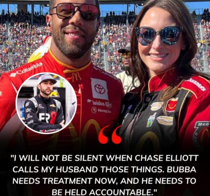 NASCAR EARTHQUAKE: Bubba Wallace's wife has made shocking accusations against Chase Elliott after his victory at Kansas Speedway for making racist and derogatory comments about her husband in the locker room. These sensitive accusations have led Bubba Wallace to seek treatment - chu