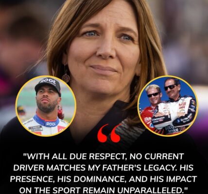 WAR ERUPTS in NASCAR: Kelley Earnhardt SLAMS comparisons to Dale Sr., declaring “No driver today is worthy of The Intimidator’s legacy.” 🚫🏁 Her words directly clash with Dale Jr.’s softer stance — and then Bubba Wallace exploded into the debate, boldly insisting the new generation, “including me,” has the power to rewrite history. Fans are torn, legends are questioned, and NASCAR may never look the same again.