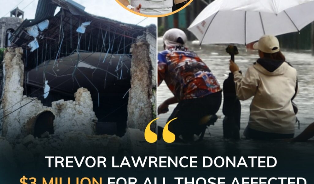 BREAKING: Trevor Lawrence just shocked the world by donating $3 million to support victims of the devastating typhoon and earthquake in the Philippines — proving he’s not just a star on the field, but a hero off it. Fans hail his heart as big as his game.