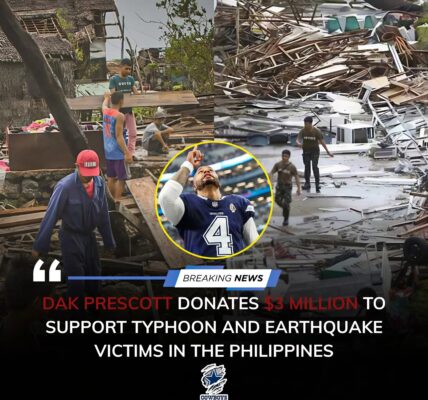 Dak Prescott Donates $3 Million to Support Typhoon and Earthquake Victims in the Philippines