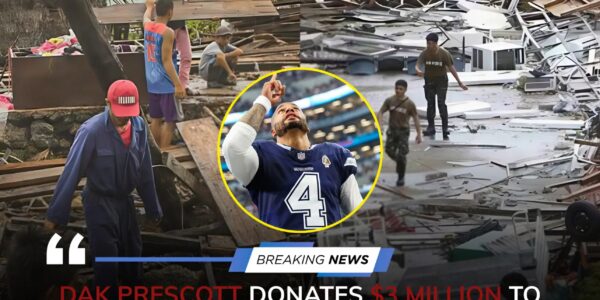 Dak Prescott Donates $3 Million to Support Typhoon and Earthquake Victims in the Philippines