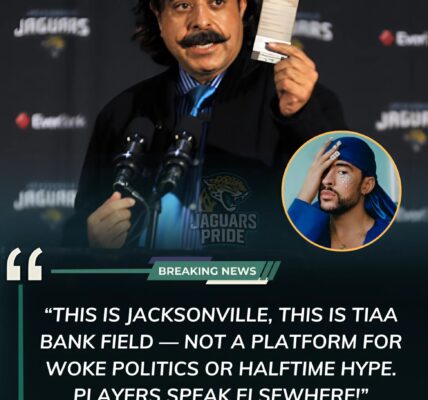 LOCKER ROOM ERUPTION 🚨🔥: Jaguars owner Shad Khan has sent shockwaves through the NFL after reportedly boycotting a player who publicly praised Bad Bunny’s upcoming Super Bowl 2026 halftime performance. Sources say Khan called the comments “unprofessional” and “divisive,” sparking chaos inside Jacksonville’s locker room. The move has ignited a firestorm across Florida — fans are furious, players are split, and insiders whisper that a full-blown culture war may be brewing within the Jaguars’ ranks.