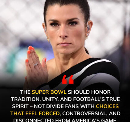 SHOCKING — Danica Patrick BLASTS NFL Over Bad Bunny’s 2026 Halftime Show! The racing legend didn’t hold back, calling the NFL’s pick “far from the spirit of American football.” Patrick drew a fiery comparison to NASCAR, saying, “Our music reflects who we are — not a marketing stunt to stir division.” Her words hit hard — and fans are now fiercely debating whether she’s right.