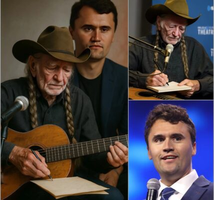NASHVILLE — At 92, Willie Nelson Once Again Leaves the World Speechless. In a move no one saw coming, the country legend quietly unveiled a brand-new song late Sunday night — a track said to be inspired by Charlie Kirk’s stirring phrase, “Let’s Make Heaven Crowded.” Released with no fanfare, no press push, and no warning, the song spread through word of mouth within hours, touching listeners across generations. Fans flooded social media with words like “haunting,” “holy,” and “pure Willie.” Critics are already calling it his most emotional recording in decades — a reminder that even in his 90s, Willie Nelson’s voice can still stop the world, one trembling note at a time.
