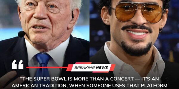 Jerry Jones Draws the Line: Cowboys Owner Vows to Stop Bad Bunny’s Super Bowl Performance After Controversial Remarks