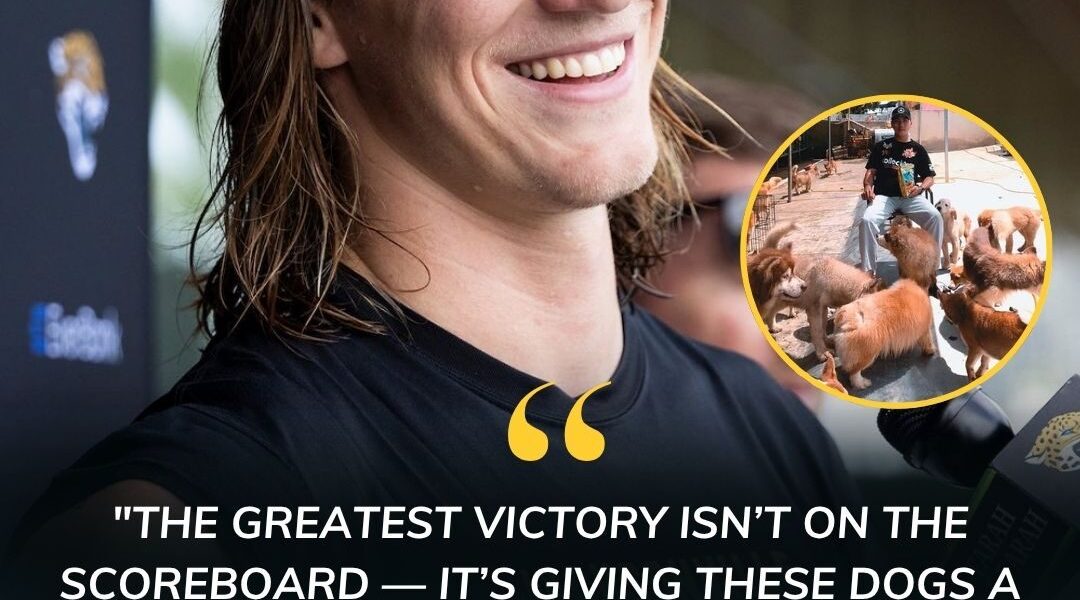 HEARTWARMING NEWS: Jacksonville Jaguars Quarterback Trevor Lawrence has launched “Paws of Hope,” a $5 million sanctuary for stray dogs in Jacksonville. “Too many pups are abandoned, hungry, and scared,” Lawrence said. “They deserve care, love, and a second chance at life.” Featuring 24/7 veterinary support, recovery zones, and adoption programs, Lawrence insists his greatest win isn’t on the field — it’s giving these dogs safety, dignity, and a forever home.