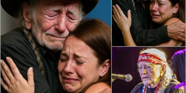 BREAKING: Willie Nelson’s 17-Year Secret Leaves Austin in Tears 💔 At 93, Willie Nelson stopped mid-song during his Austin concert, eyes fixed on a young woman walking toward him. The crowd fell silent as he said, “Seventeen years ago, I found her on a dark Texas road.” The woman was the baby he’d rescued from a storm in 2008 — a story he’d kept hidden for nearly two decades. They embraced as the arena wept, his voice trembling: “I thought I saved her… but she saved me too.” But what Willie revealed next — a promise made that night — left everyone speechless.