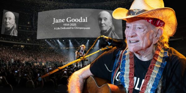 A Farewell in Silence: Willie Nelson’s Heartfelt Tribute to Jane Goodall Leaves 90,000 Fans in Tears