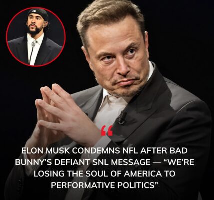 “This Is Bigger Than Football”: Elon Musk Condemns NFL After Bad Bunny’s Defiant SNL Message — “We’re Losing the Soul of America to Performative Politics”