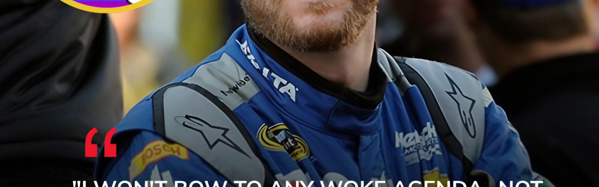 LATEST NEWS: NASCAR icon Dale Earnhardt Jr. has stunned the sports world after, ahead of a major televised tribute event, he flat-out refused to wear a rainbow-themed patch designed to show solidarity with the LGBTQ community. Instead, Earnhardt Jr. delivered a blunt statement rejecting what he called the “woke agenda” and declared he would never endorse it — a move that has instantly divided fans across Charlotte, the NASCAR community, and the nation.